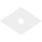 Ekena Millwork Diamond Architectural PVC Ceiling Medallion, 22"W x 14 5/8"H x 3"ID x 7 3/4"C x 1"P, One-Piece CMP22X14DD-03000 - alternate 2